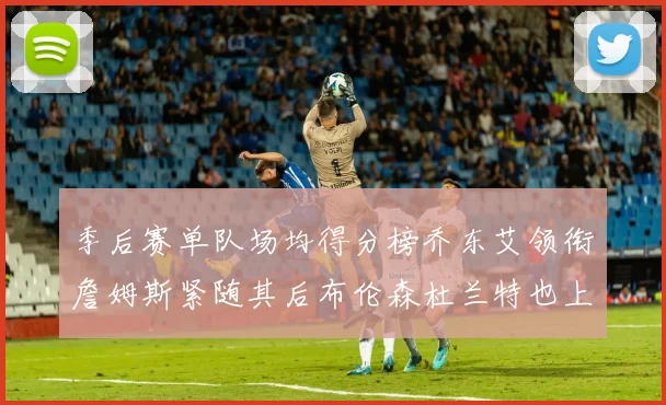 季后赛单队场均得分榜乔东艾领衔詹姆斯紧随其后布伦森杜兰特也上榜